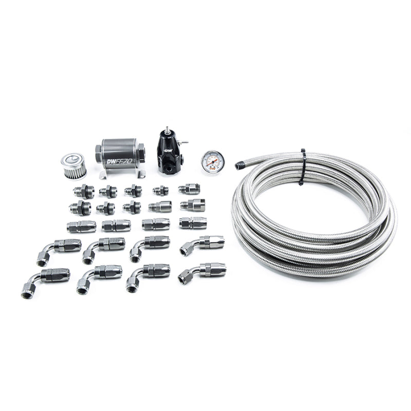 DeatschWerks 01-15 Honda Civic DW400 Pump Module Return Plumbing Kit w/CPE Fuel Lines-thumbmail-1