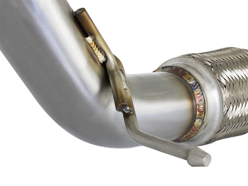 aFe Power Elite Twisted Steel 16-17 Honda Civic I4-1.5L (t) 2.5in Rear Down-Pipe Mid-Pipe-thumbmail-5