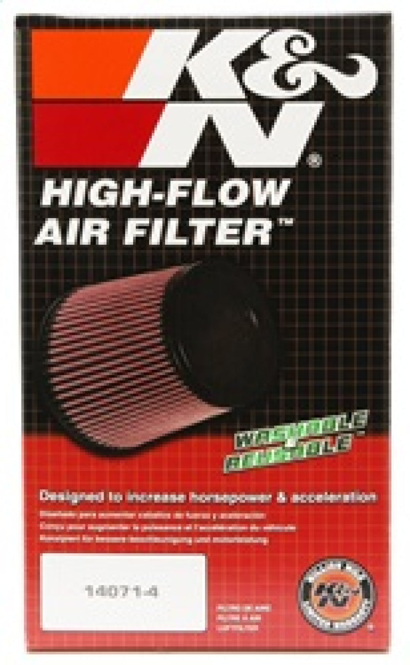 K&N Universal Chrome Filter 4 inch FLG / 5 3/8 inch Bottom / 4 1/2  inch Top / 8 inch Height-thumbmail-6