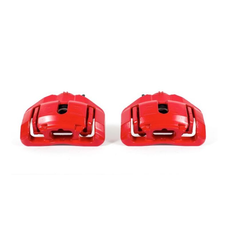 Power Stop 09-11 BMW 335d Front Red Calipers w/Brackets - Pair-thumbmail-1