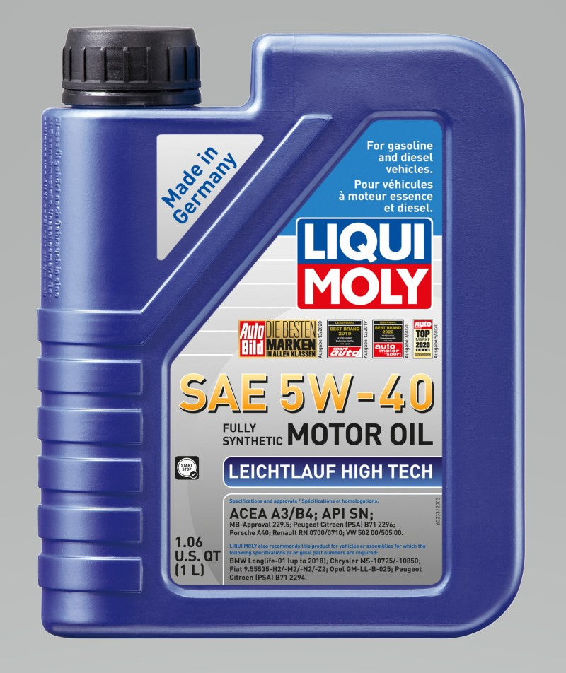 LIQUI MOLY 1L Leichtlauf (Low Friction) High Tech Motor Oil 5W40-thumbmail-2