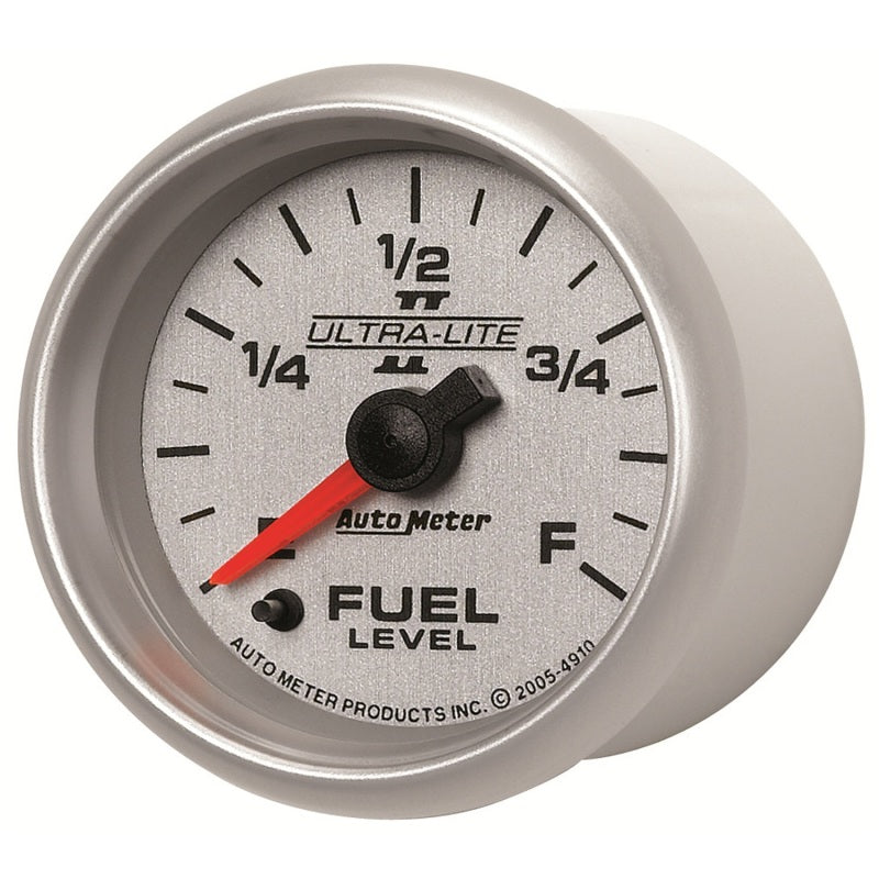 Autometer Ultra-Lite II 2-1/16in 0-280 Ohm Programmable Fuel Level Gauge-thumbmail-2