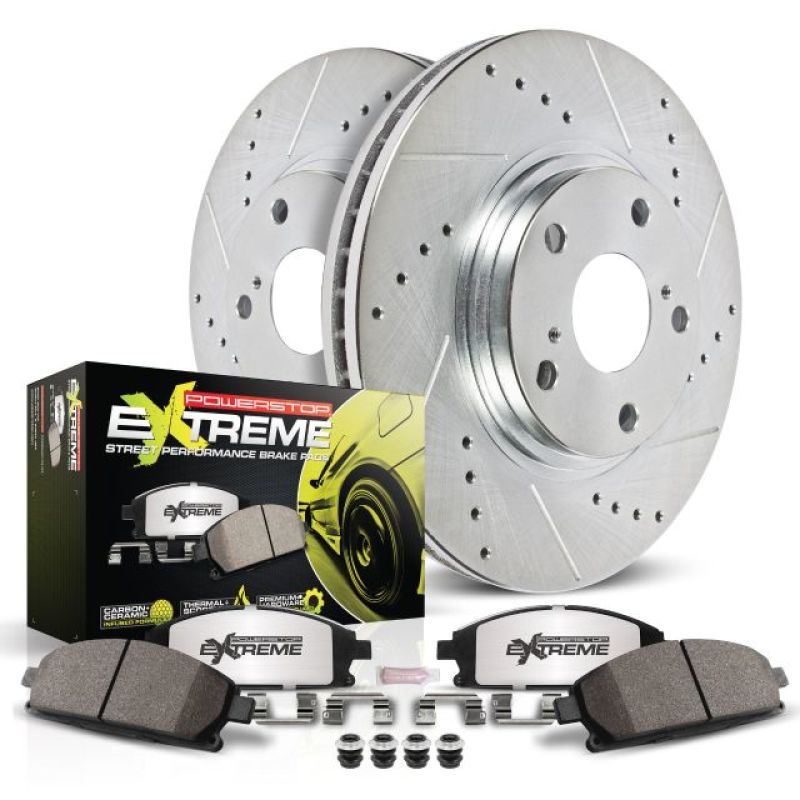 Power Stop 16-18 Ford Focus Front Z26 Street Warrior Brake Kit-thumbmail-2