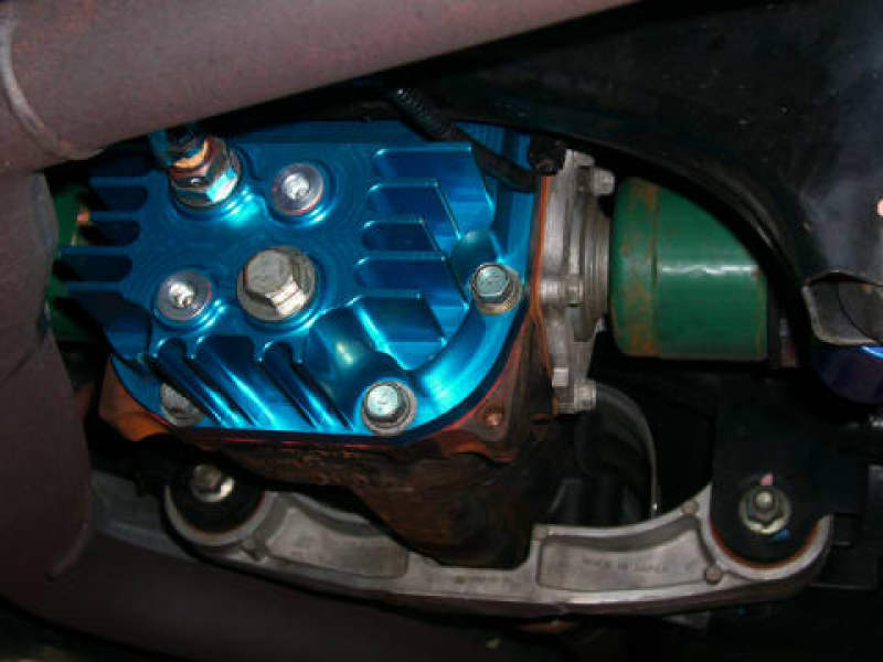Cusco Rear Differential Cover Blue Increased Capacity Subaru Impreza WRX STi (R180 End)-thumbmail-1