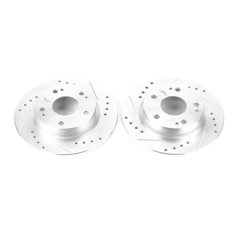 Power Stop 16-19 Honda Civic Rear Evolution Drilled & Slotted Rotors - Pair-thumbmail-2