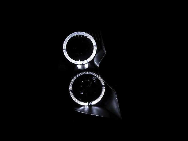 ANZO 2003-2007 Cadillac Cts Projector Headlights w/ Halo Black-thumbmail-4