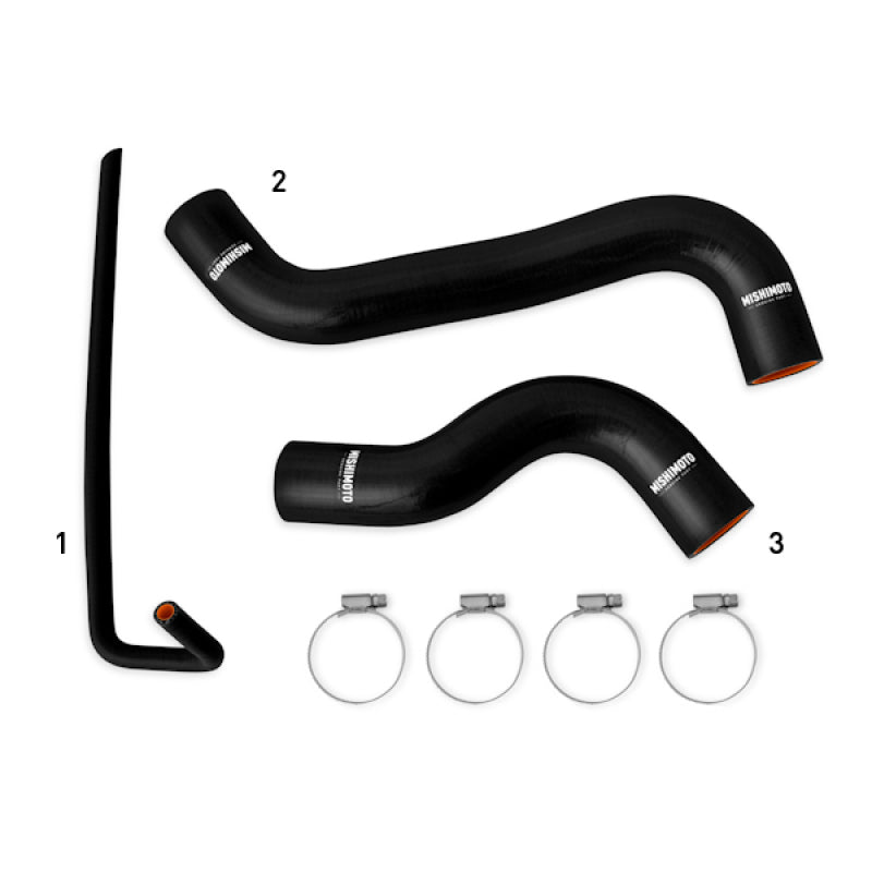 Mishimoto 2015+ Subaru WRX Silicone Radiator Coolant Hose Kit - Black-thumbmail-3
