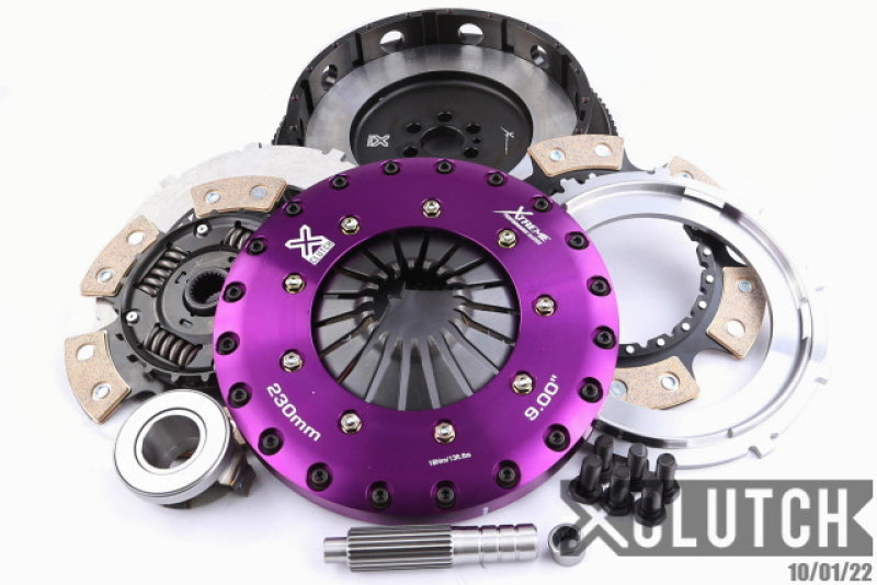 XClutch 06-07 Mazda Mazdaspeed 3 2.3L Turbo 9in Twin Sprung Ceramic Clutch Kit-thumbmail-1