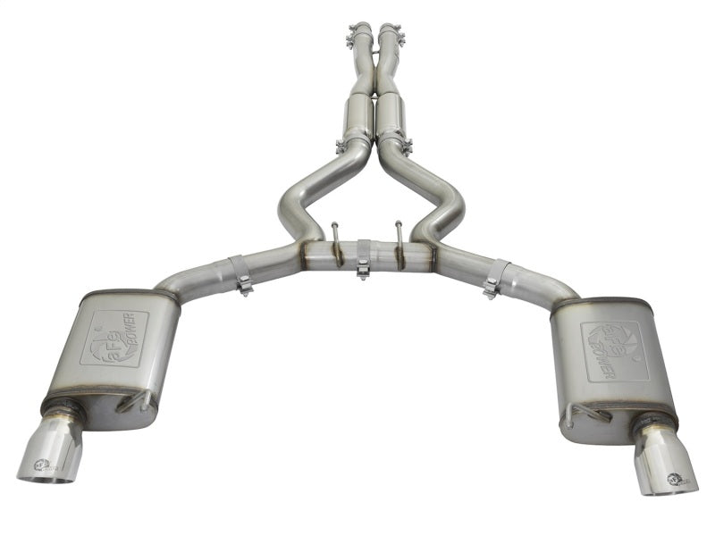 aFe MACHForce XP 3in Sport Tone Cat-Back Exhausts w/ Polished Tips 15-17 Ford Mustang V6/V8-thumbmail-3
