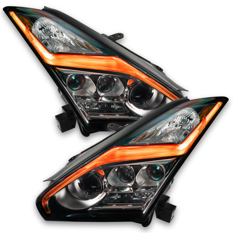 Oracle 15-21 Nissan GT-R RGB+W (Lightning Bolt) Headlight DRL Upgrade Kit - ColorSHIFT-thumbmail-10