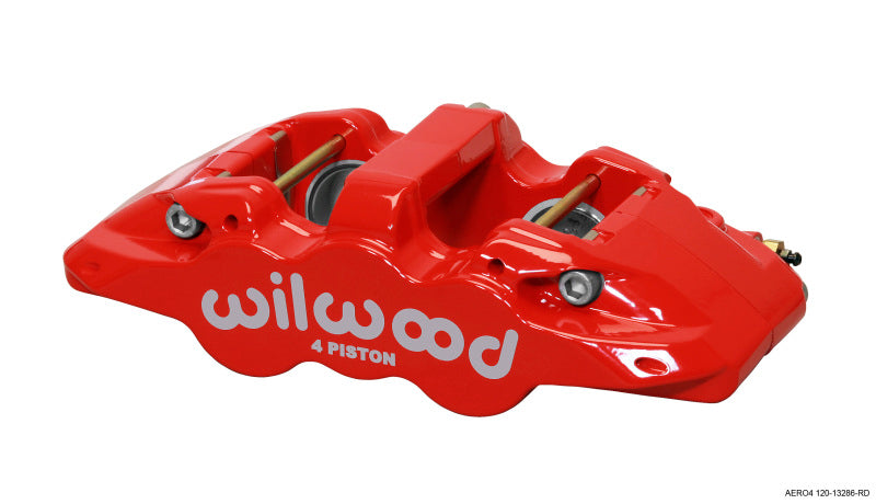 Wilwood Caliper-Aero4-L/H - Red 1.88/1.62in Pistons 1.25in Disc-thumbmail-1