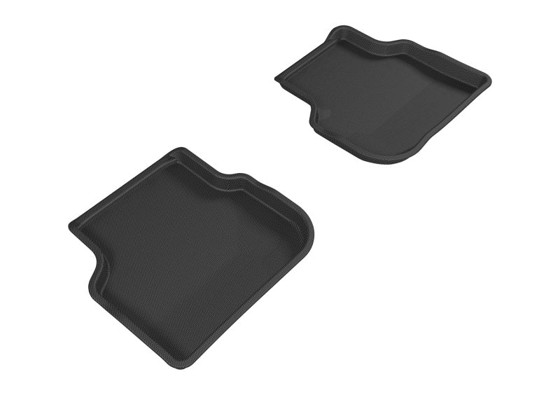 3D MAXpider 2011-2018 Volkswagen Jetta Sedan Kagu 2nd Row Floormats - Black-thumbmail-1