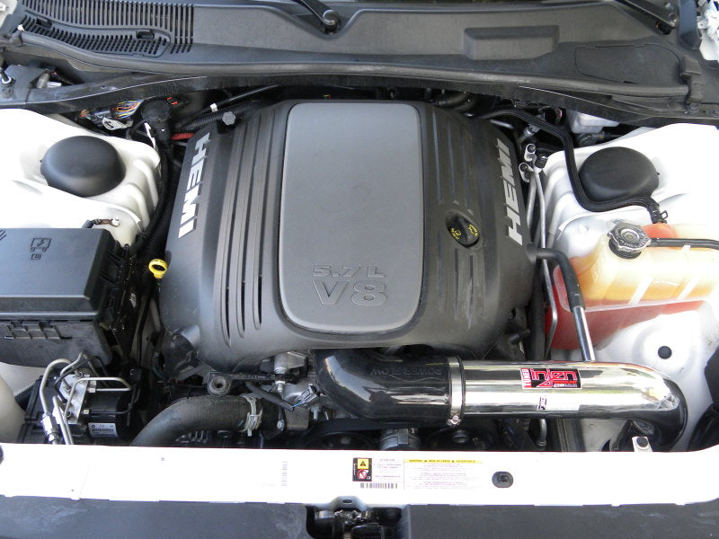 Injen 09-14 Dodge Challenger Hemi 5.7L V8 SRT-8 6.1L 5.7L V8 Wrinkle Black Power-Flow-thumbmail-6