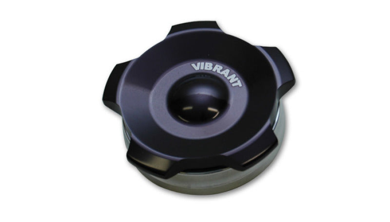 Vibrant 2.75in OD Aluminum Weld Bungs w/ Anodized Black Aluminum Threaded Cap (incl. O-Ring)-thumbmail-1
