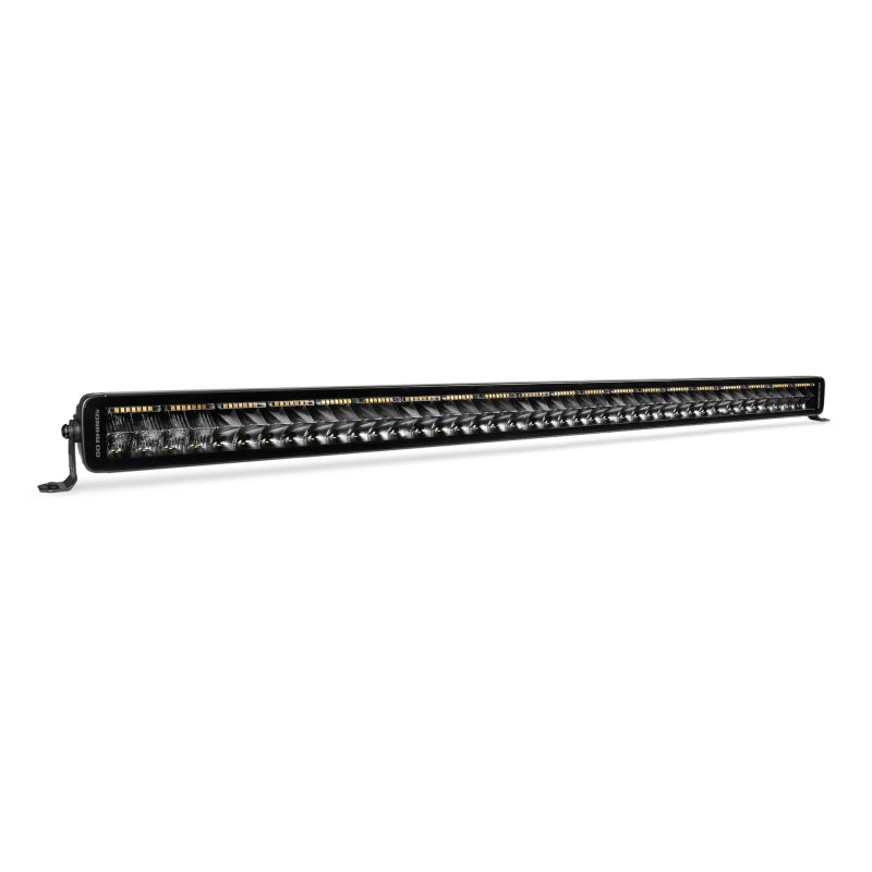 Go Rhino Xplor Blackout Combo Series Dbl Row LED Light Bar w/Amber (Side/Track Mount) 40in. - Blk-thumbmail-9