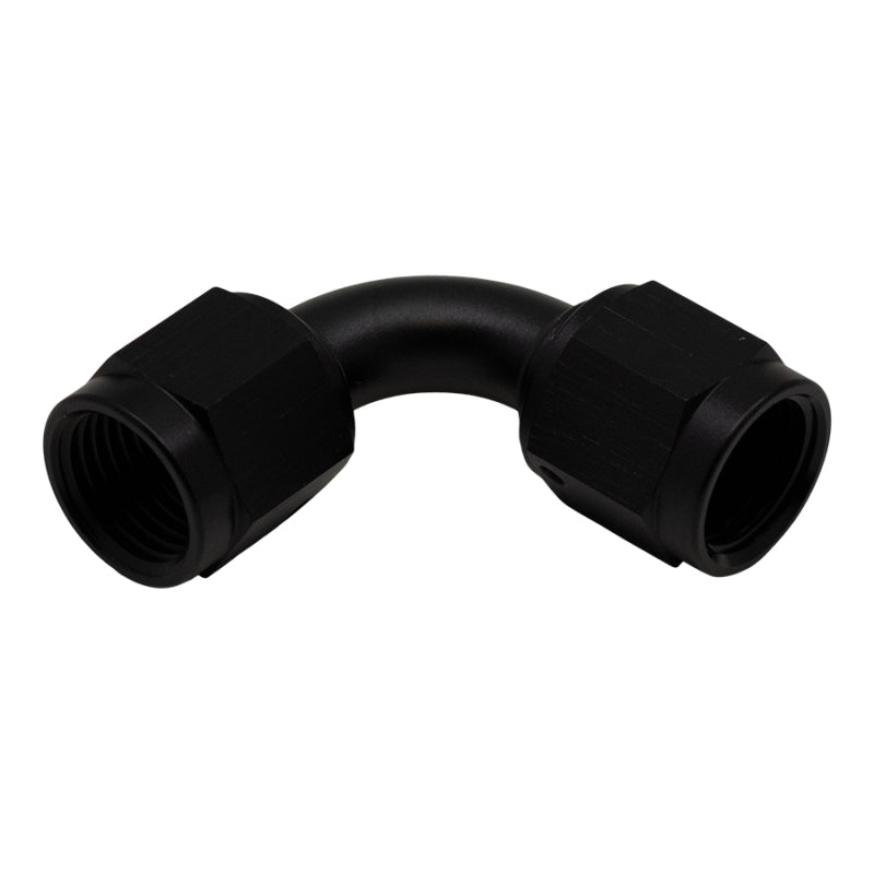 DeatschWerks 6AN Flare Female Swivel 90-Degree to 6AN Flare Female Swivel - Anodized Matte Black-thumbmail-2