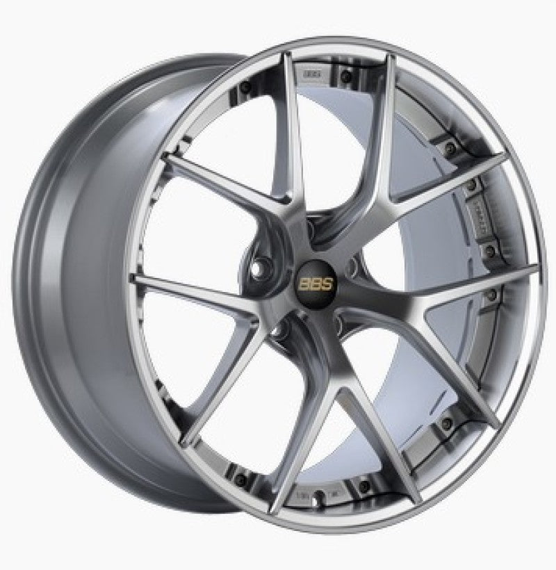BBS RI-S 20x10 5x120 ET34 Diamond Silver Center / Diamond Cut Lip Wheel -82mm PFS/Clip Required-thumbmail-1