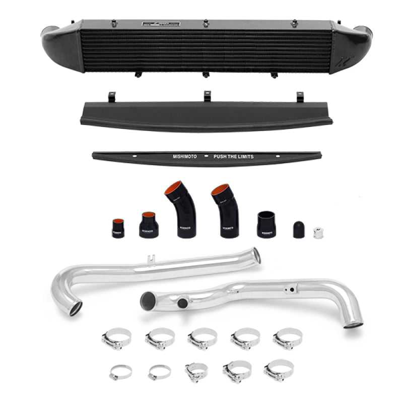 Mishimoto 2014-2016 Ford Fiesta ST 1.6L Front Mount Intercooler (Black) Kit w/ Pipes (Silver)-thumbmail-2