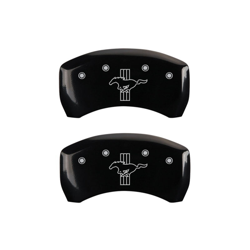 MGP Rear set 2 Caliper Covers Engraved Rear 2015/Bar & Pony Black finish silver ch-thumbmail-2