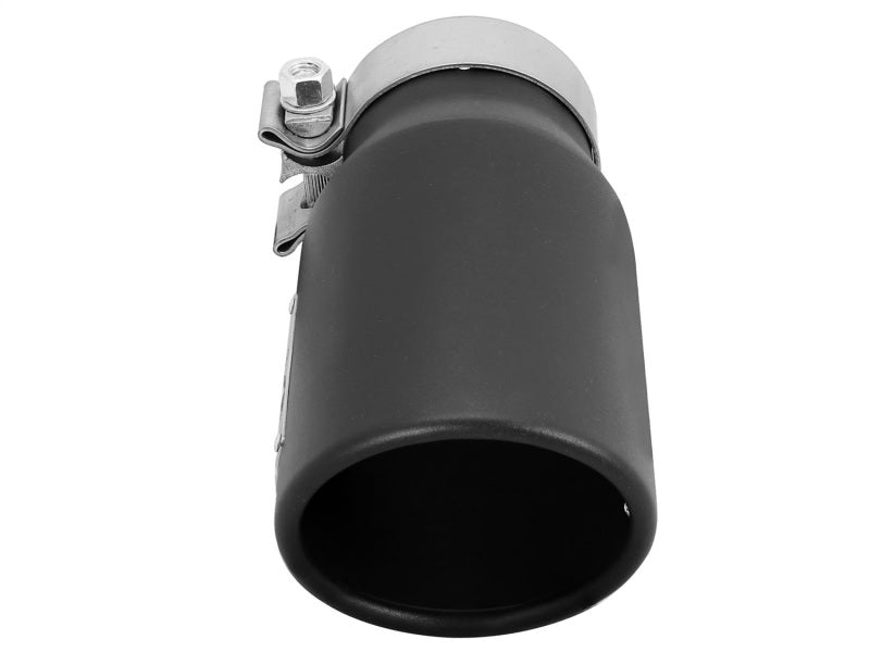 aFe MACHForce XP 3in Inlet x 4in Outlet x 9in Length Clamp-On Black Tip-thumbmail-3