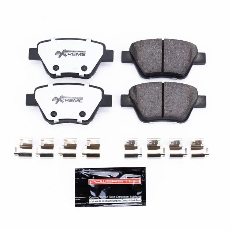 Power Stop 10-13 Audi A3 Rear Z26 Extreme Street Brake Pads w/Hardware-thumbmail-1