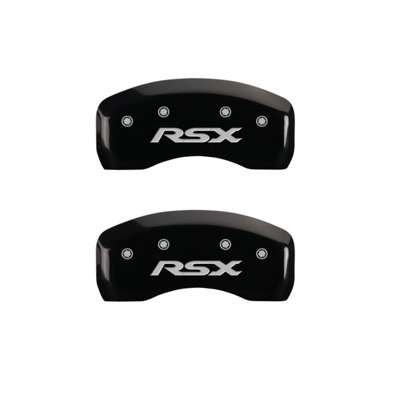 MGP 4 Caliper Covers Engraved Front Acura Engraved Rear RSX Black finish silver ch-thumbmail-4