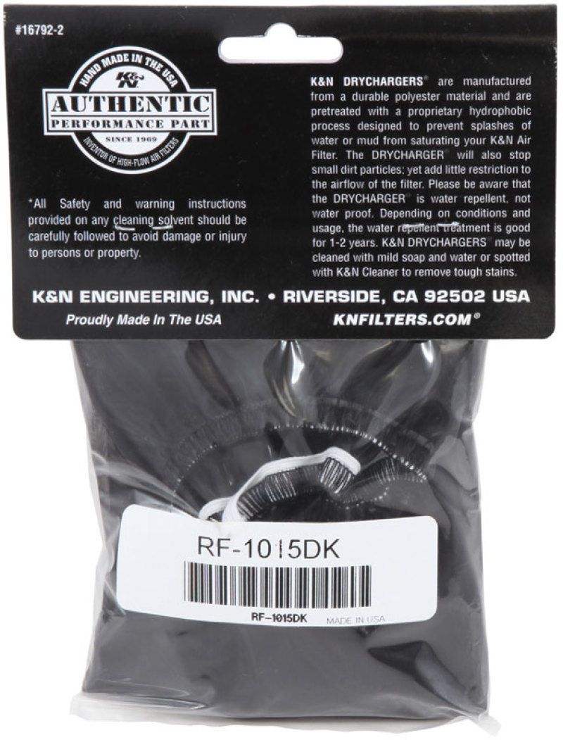 K&N Air Filter Wrap Drycharger - Black-thumbmail-5