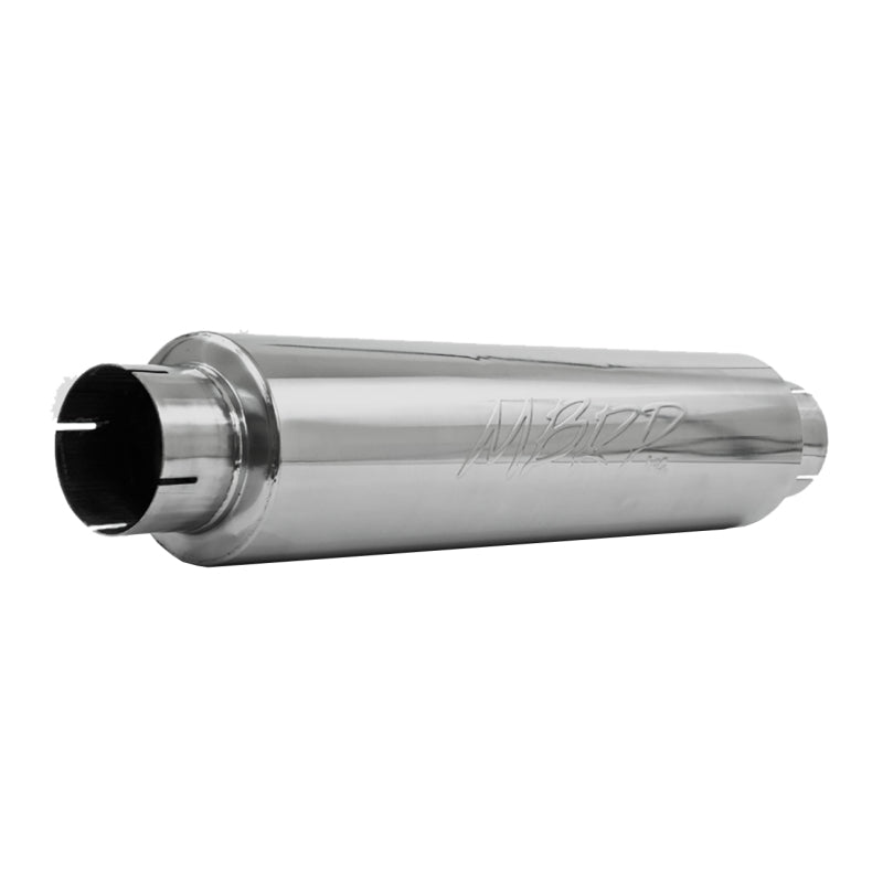 MBRP Universal Quiet Tone Muffler 4in Inlet/Outlet 24in Body 6in Dia 30in Overall T409-thumbmail-2