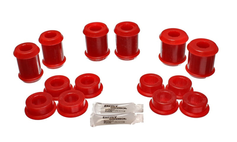 Energy Suspension 04-09 Cadillac XLR/XLR-V / 97-12 Corvette Red Rear End C/A Bushing Set-thumbmail-1