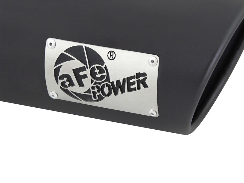 aFe Diesel Exhaust Tip Bolt On Black 4in Inlex x 5in Outlet x 15in-thumbmail-3