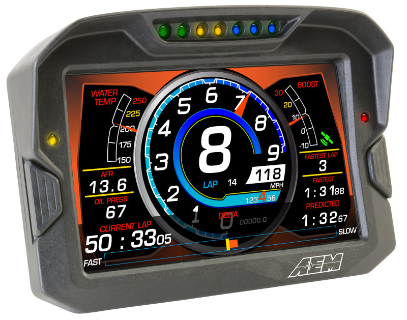AEM CD-7 Non Logging GPS Enabled Race Dash Carbon Fiber Digital Display w/o VDM (CAN Input Only)-thumbmail-8