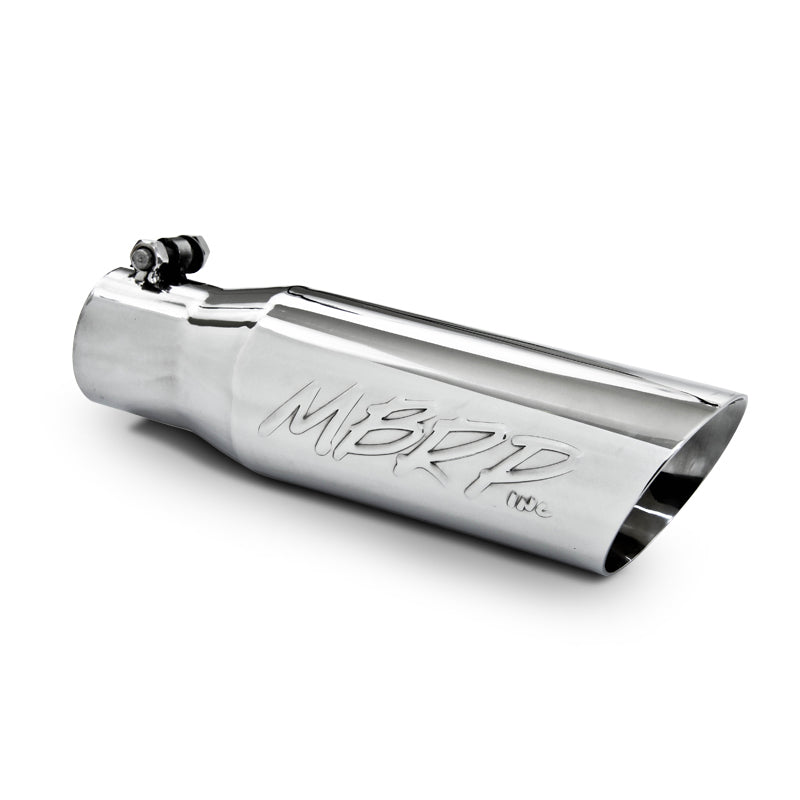MBRP Universal Tip 3in O.D. Dual Wall Angled 2 inlet 12 length-thumbmail-2