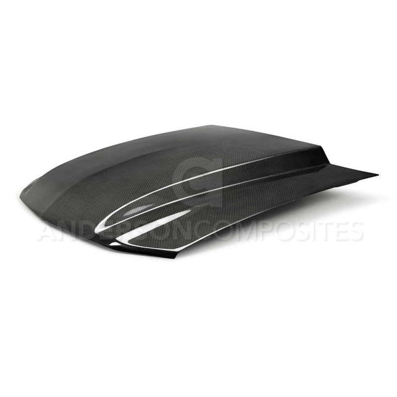 Anderson Composites 2013-2014 Ford Mustang Type-CJ Carbon Fiber Cowl Hood-thumbmail-2