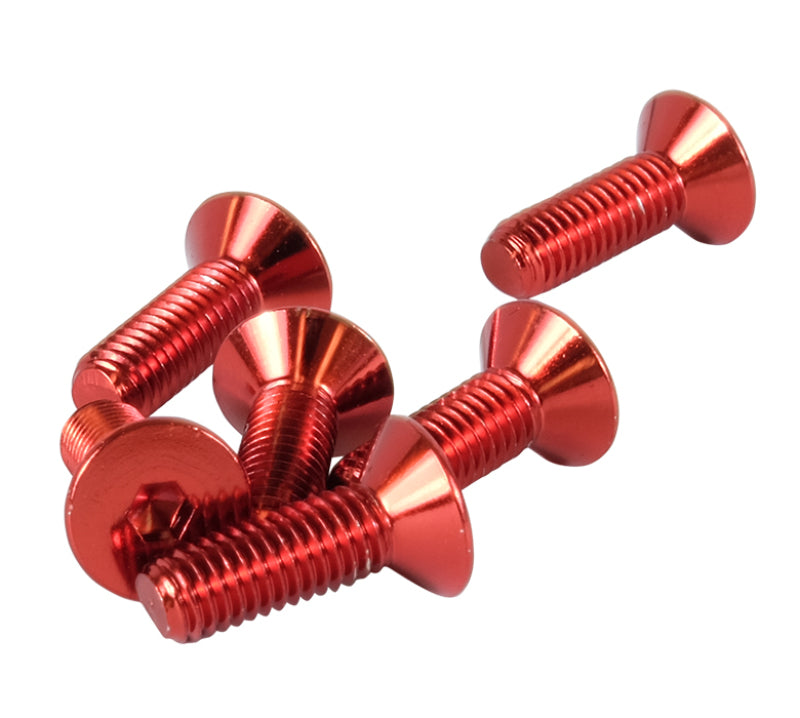 NRG Steering Wheel Screw Upgrade Kit (Conical) - Red-thumbmail-2