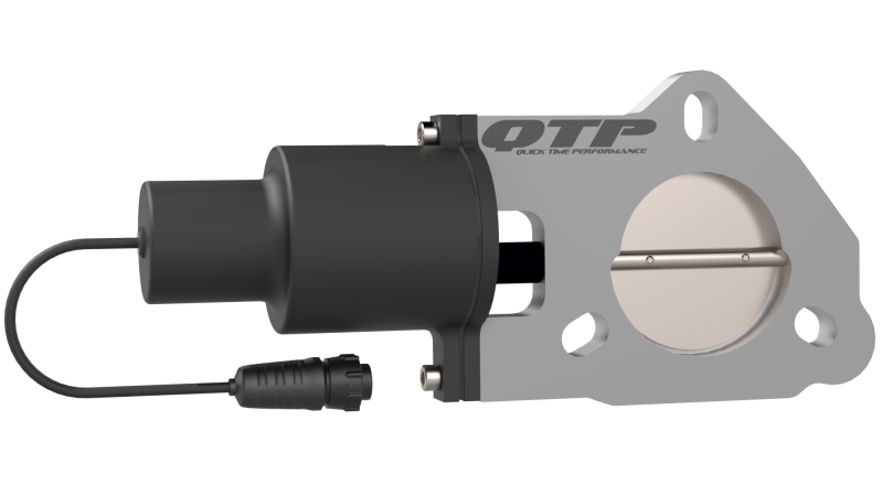 QTP 2.25in Bolt-On QTEC Electric Cutout Valve - Single-thumbmail-2