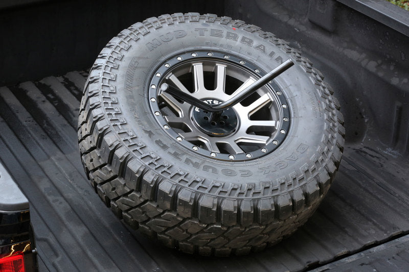 Fabtech Universal Spare Tire Angled Mount - Black-thumbmail-3