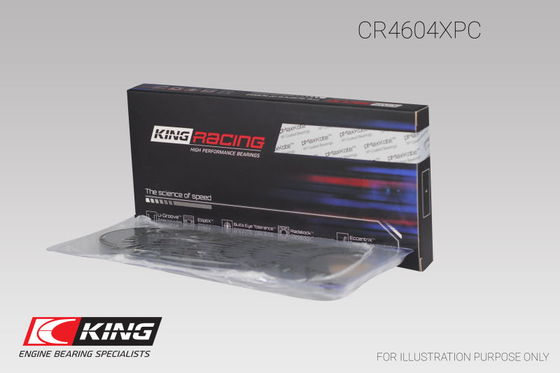 King Ford 2.3L Duratec Mazda L3-VDT MZR Turbo (Size 0.05) pMaxLote Connecting Rod Bearing Set-thumbmail-3