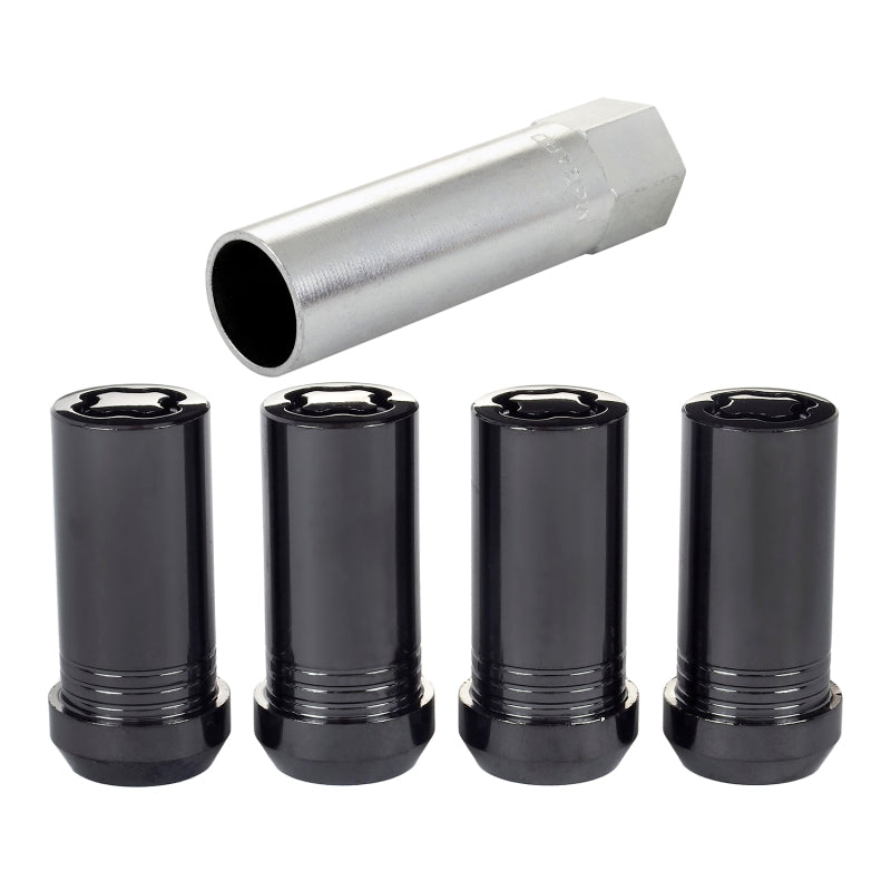McGard Wheel Lock Nut Set - 4pk. (Tuner / Cone Seat) M14X1.5 / 1in. Hex / 1.935in. Length - Black-thumbmail-6