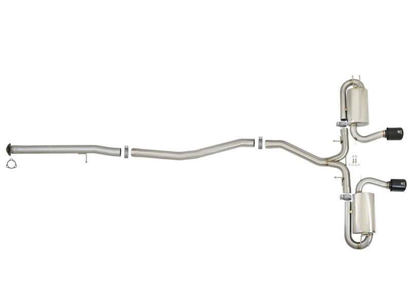 aFe Takeda 3in 304 SS Cat-Back Exhaust w/ Dual Center Black Tips 17+ Honda Civic Si (2dr) I4 1.5L-thumbmail-5