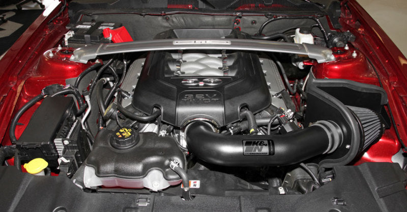 K&N 11-14 Ford Mustang GT 5.0L V8 Black Performance Intake Kit-thumbmail-4