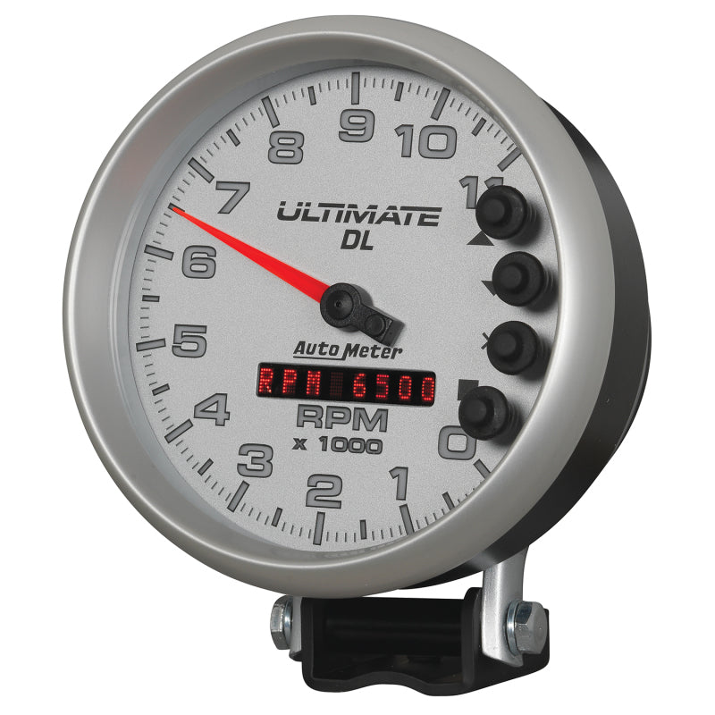 Autometer 5 inch Ultimate DL Playback Tachometer 11000 RPM - Silver-thumbmail-2
