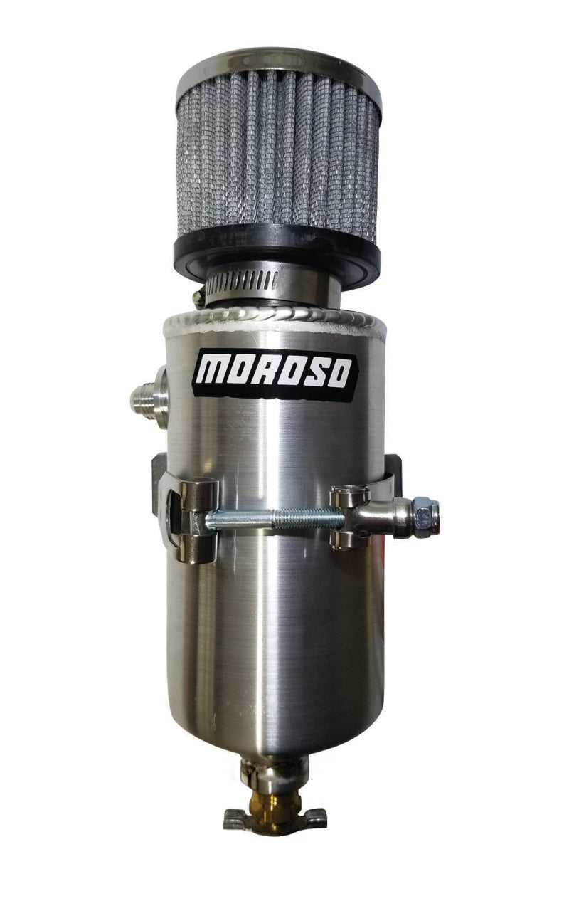 Moroso Breather Tank/Catch Can -6An Male Fitting - Aluminum-thumbmail-1