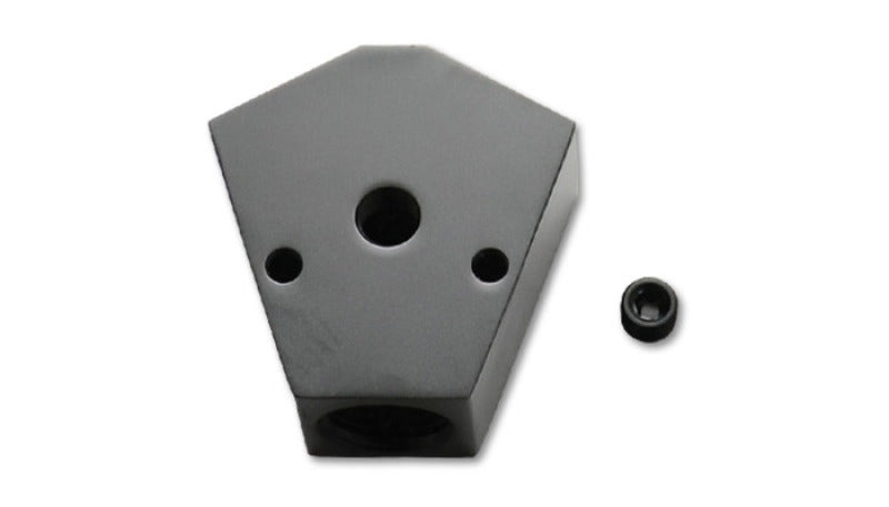 Vibrant Billet Aluminum Y-Block Fitting with 1/8in NPT Port - 1/2in NPT x 3/8in NPT x 3/8in NPT-thumbmail-1