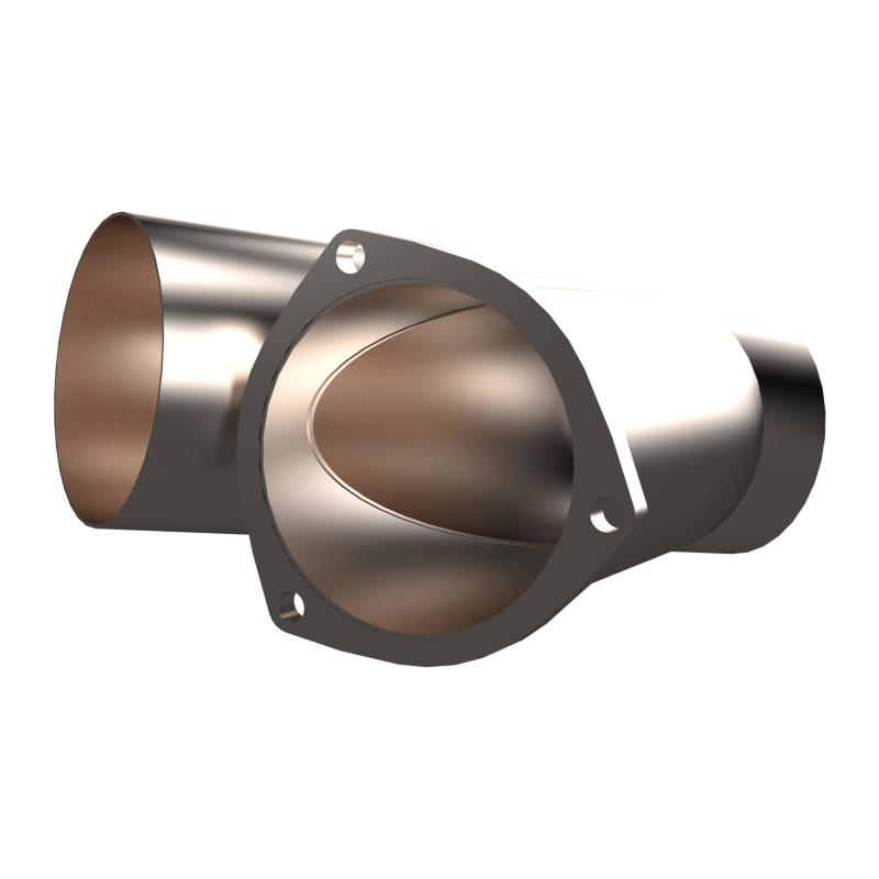 QTP 4in Weld-On QTEC Exhaust Cutout Y-Pipe-thumbmail-2