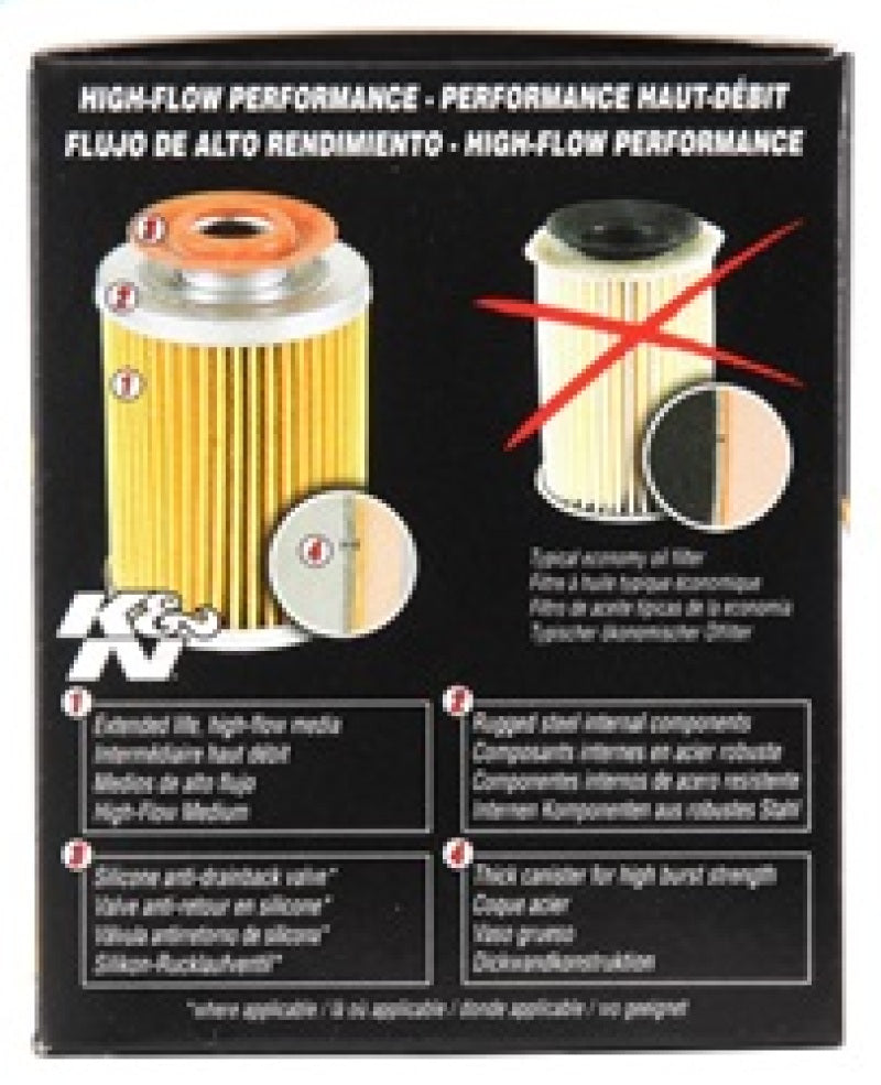 K&N 3.74inch / 2.98 OD Performance Gold Oil Filter-thumbmail-12