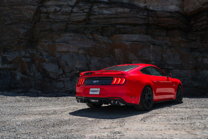 MBRP 18-22 Ford Mustang GT 5L T304 SS 3in Cat-Back Dual Rear w/4in Quad Carbon Fiber Tips (Street)-thumbmail-4