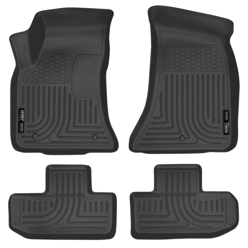 Husky Liners 16-22 Dodge Challenger (RWD) Front & Second Row Black Floor Liners-thumbmail-2