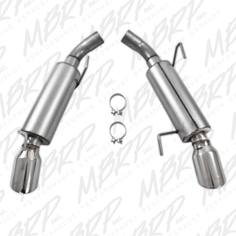 MBRP 05-10 Ford Mustang GT 5.0/Shelby GT500 Dual Mufflers Axle Back Split Rear AL-thumbmail-4