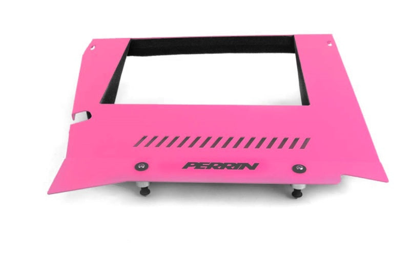 Perrin 2015+ Subaru WRX Engine Cover Kit (Intercooler Shroud + Pulley Cover) - Hyper Pink-thumbmail-2
