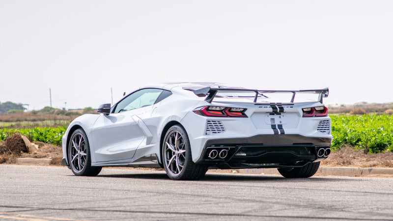 Borla 2020 Chevrolet Corvette C8 6.2L ATAK 3in Exhaust System Dual Round A/C Tips 4inx 4.75in-thumbmail-3
